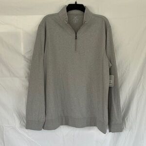 George Men's Gray Quarter-Zip Pullover